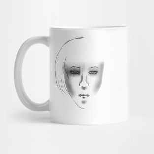 Half dark face Mug